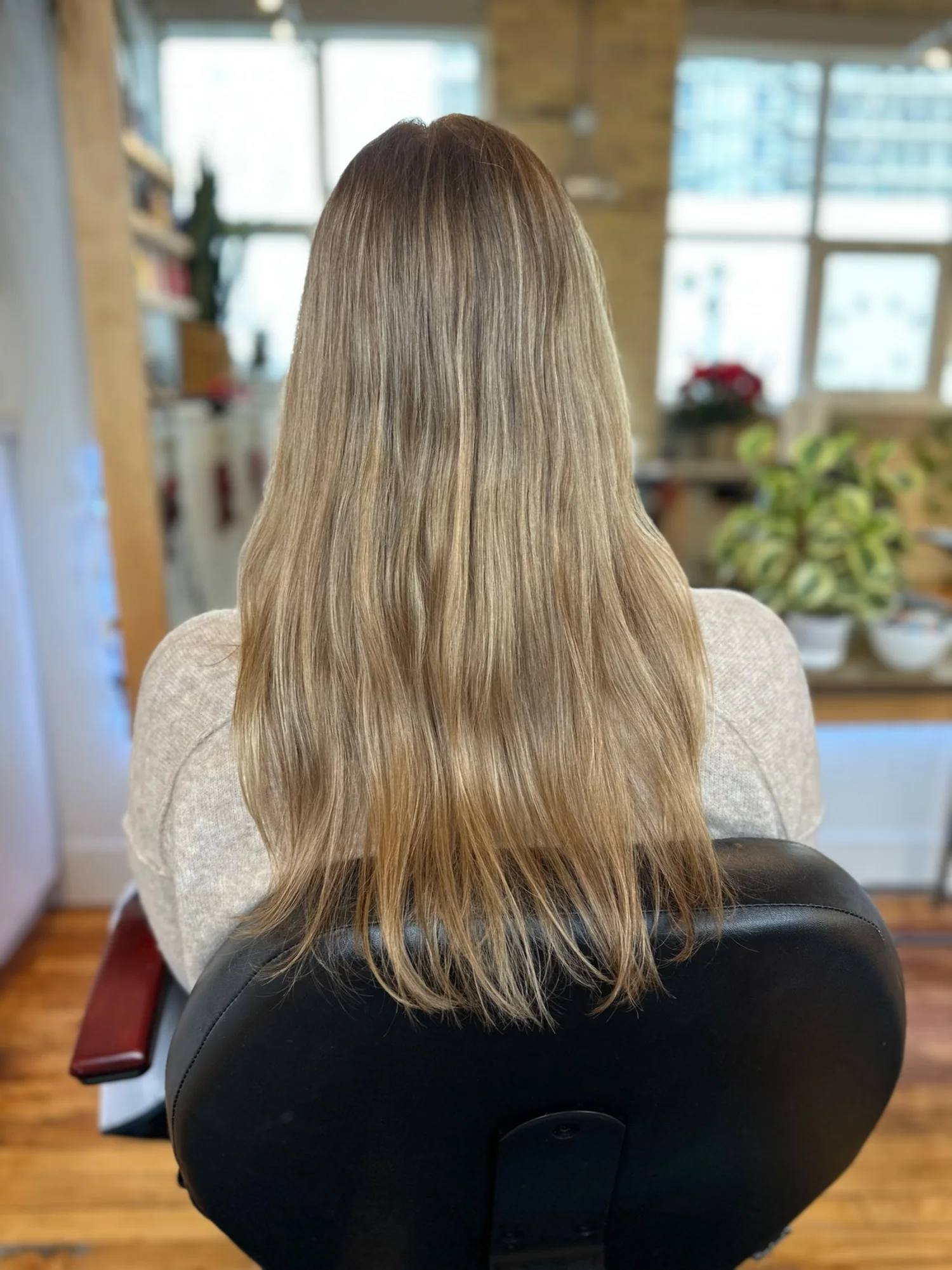 Hair before extensions